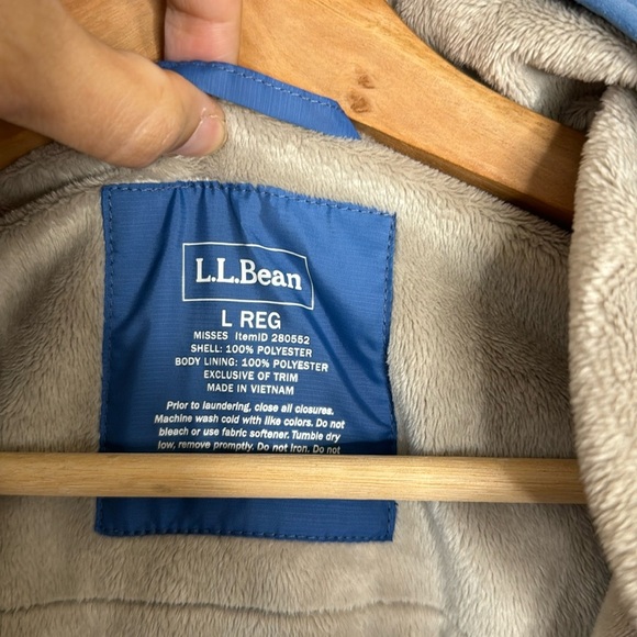 L.L. bean ladies navy blue vest fall winter soft cozy size Large lined cute - Picture 6 of 14